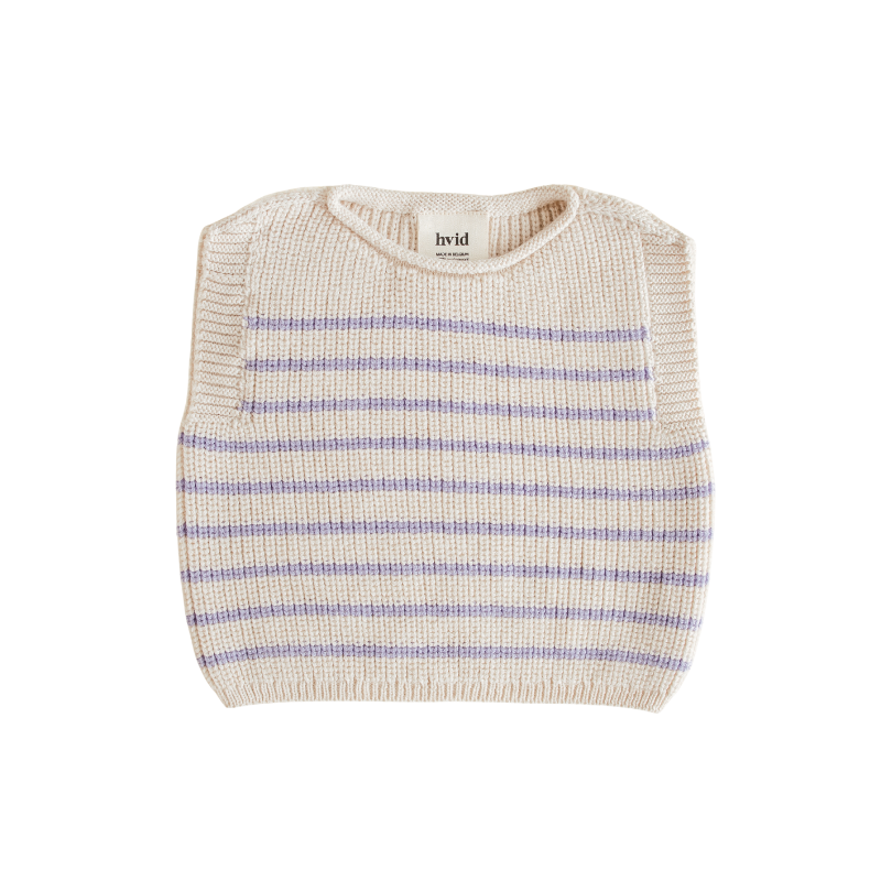 Hvid vest Harvey baby AW25/26 - Cream / Lilac