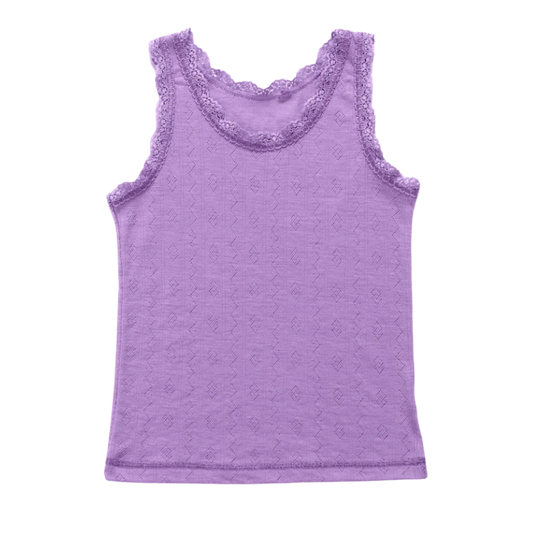 Joha wool/silk shirt girls – Purple