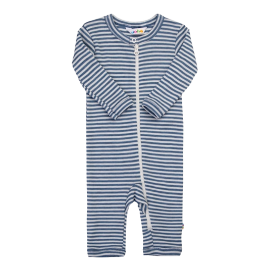 Joha wol/zijde jumpsuit - Blue