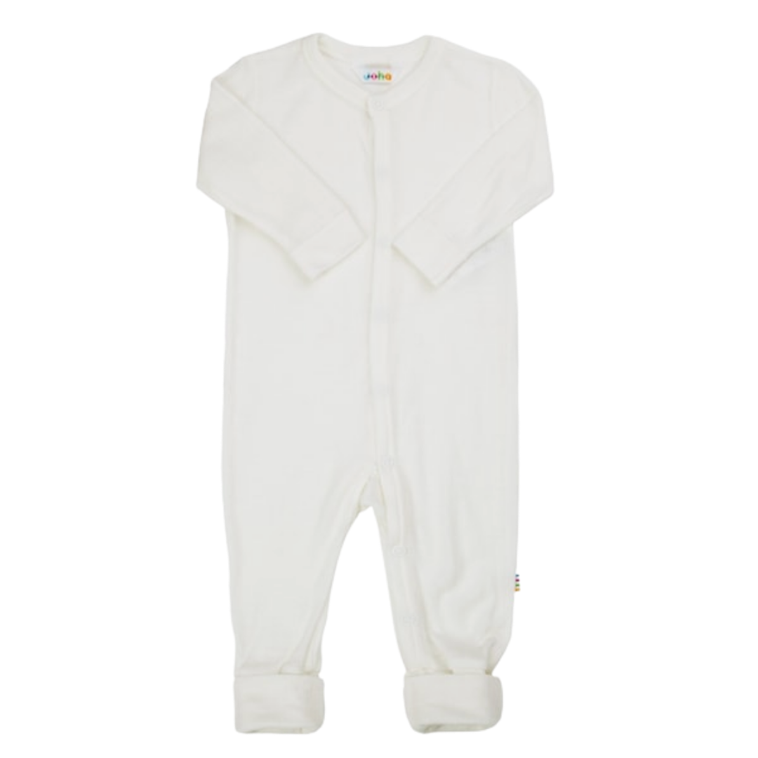 Joha wool jumpsuit with wrap-around feet - Off White
