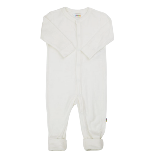 Joha wool jumpsuit with wrap-around feet - Off White