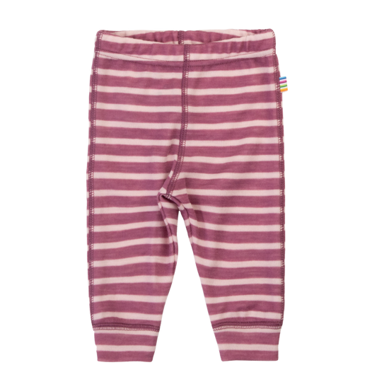 Joha wollen legging gestreept - Bordeaux