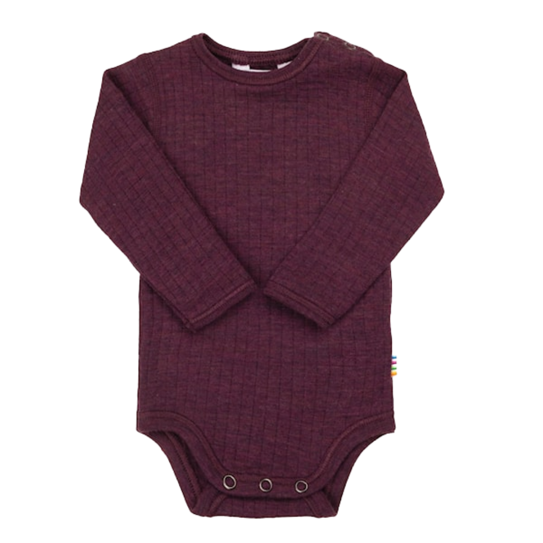 Joha wool romper - Plum