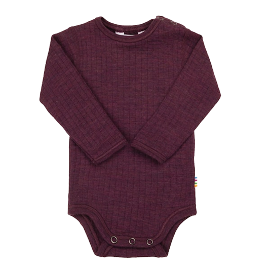 Joha wool romper - Plum