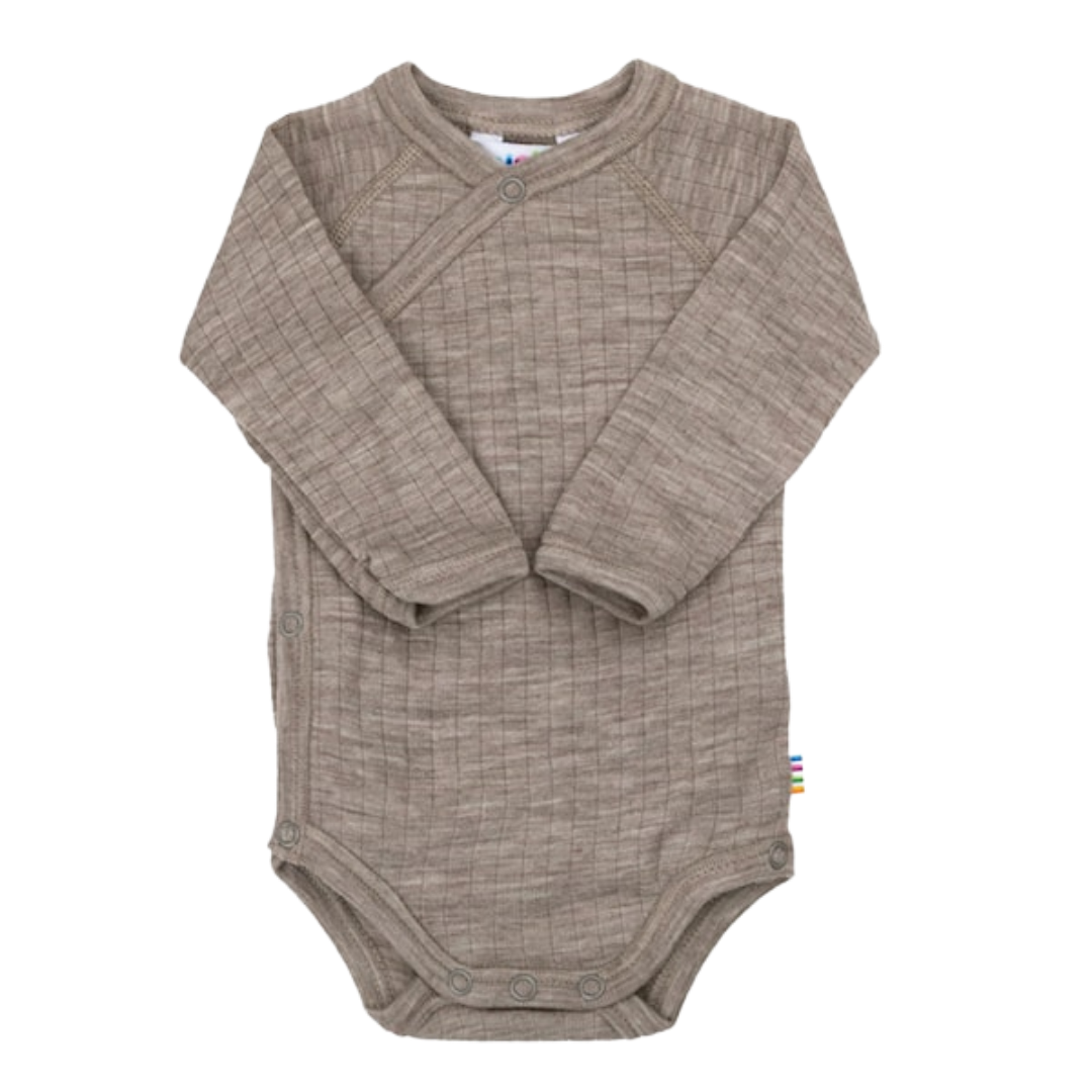 Joha wool wrap romper - Sesame
