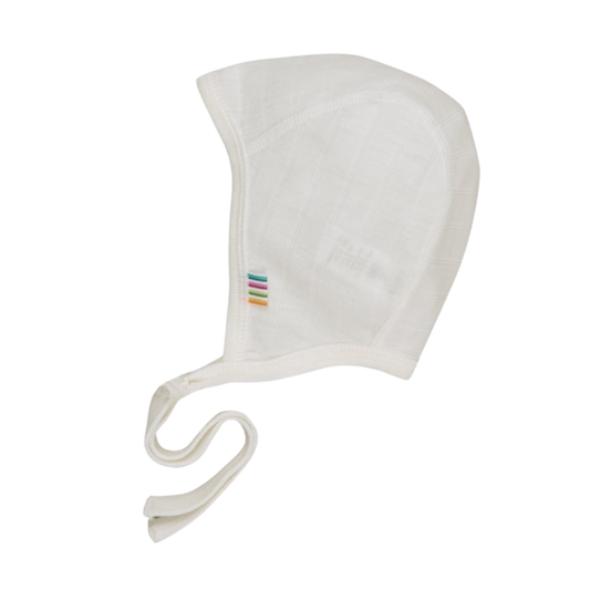 Joha merino wool/silk bow hat - Off white