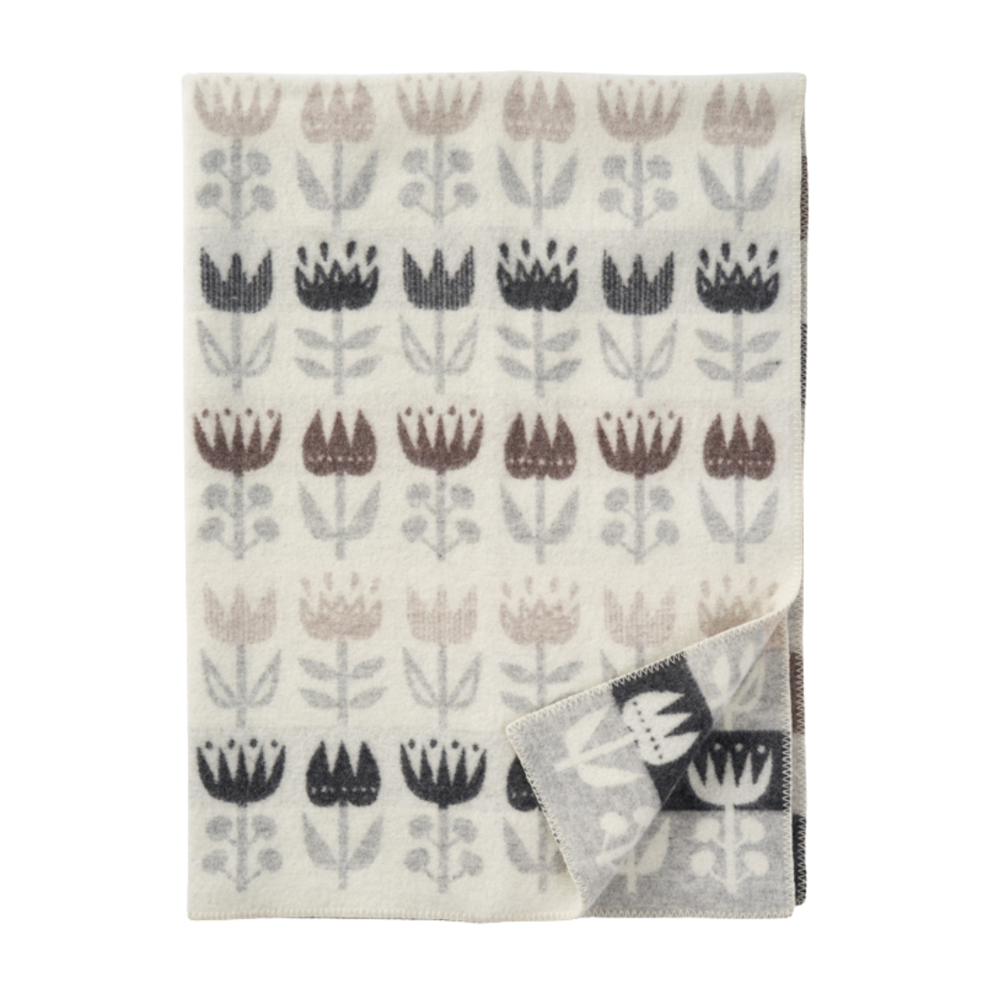 Klippan eco-wol woondeken Tulip Grey