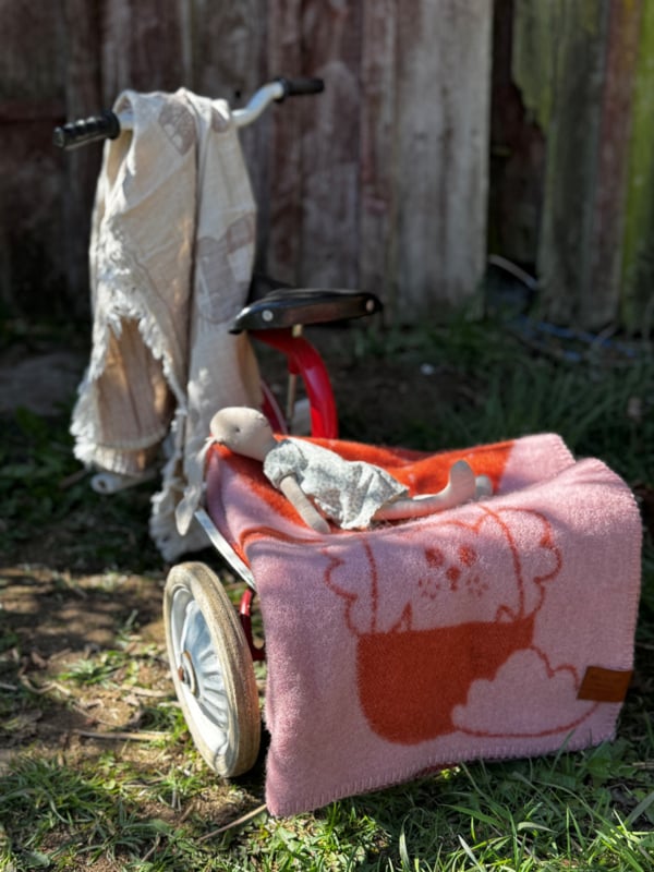 Klippan wollen babydeken Balloon - roze