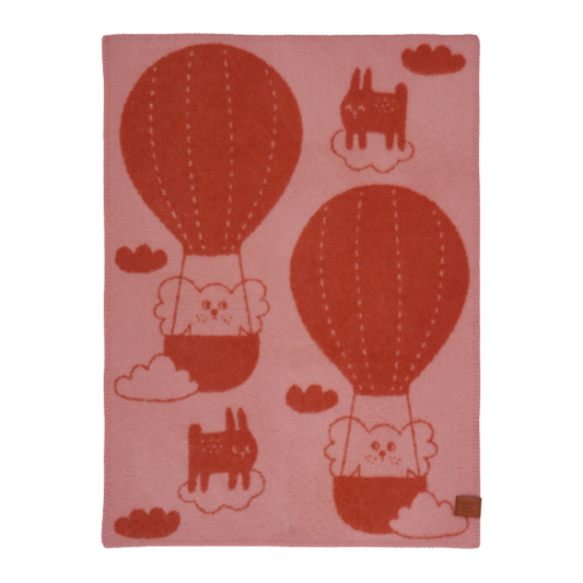 Klippan wollen babydeken Balloon - roze