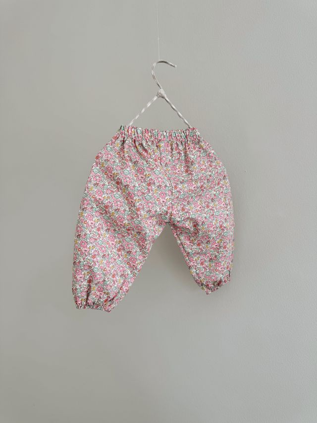 Lalaby cotton baby pants Pixie - Pink Betsy