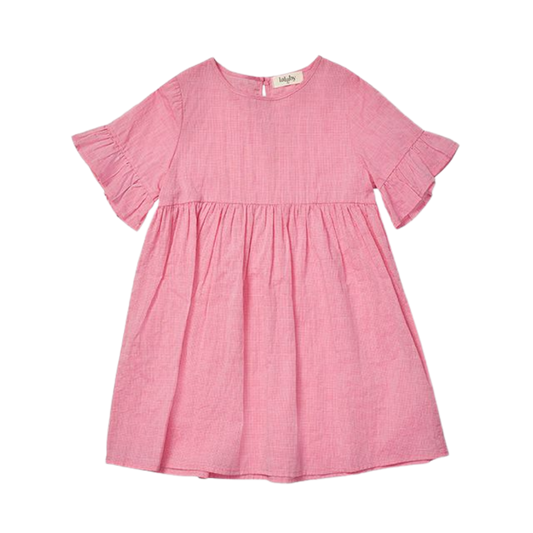 Lalaby Cotton Dress Viola – Raspberry