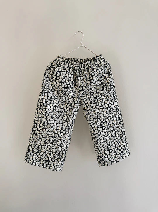Lalaby katoenen broek Frankie – Snow Flower