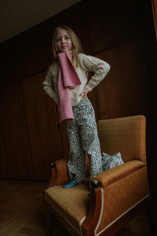 Lalaby katoenen broek Frankie – Snow Flower