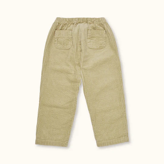 Lalaby katoenen mega corduroy kinder broekje Charlie – Olive
