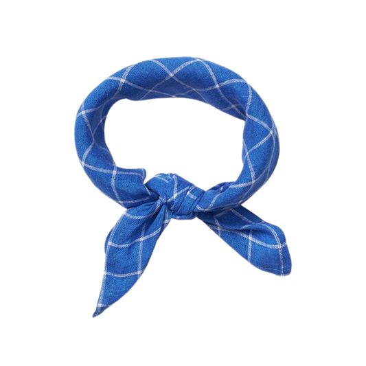 Lalaby linnen/katoenen bandana Eddie – Art Blue