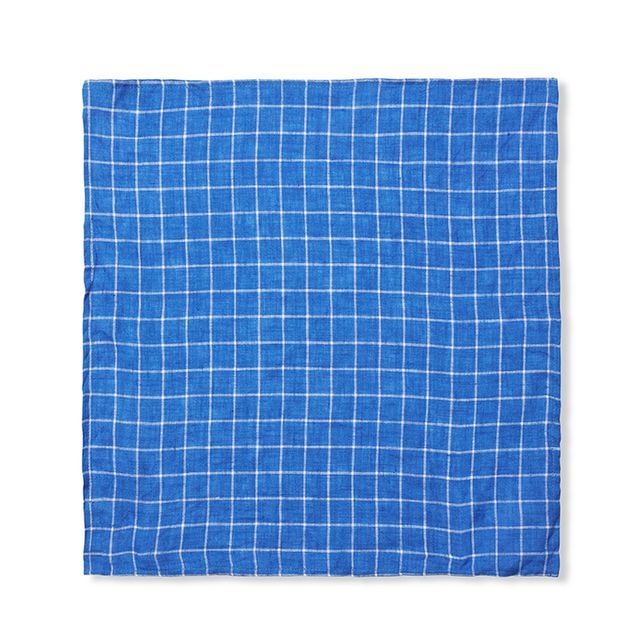 Lalaby linnen/katoenen bandana Eddie – Art Blue