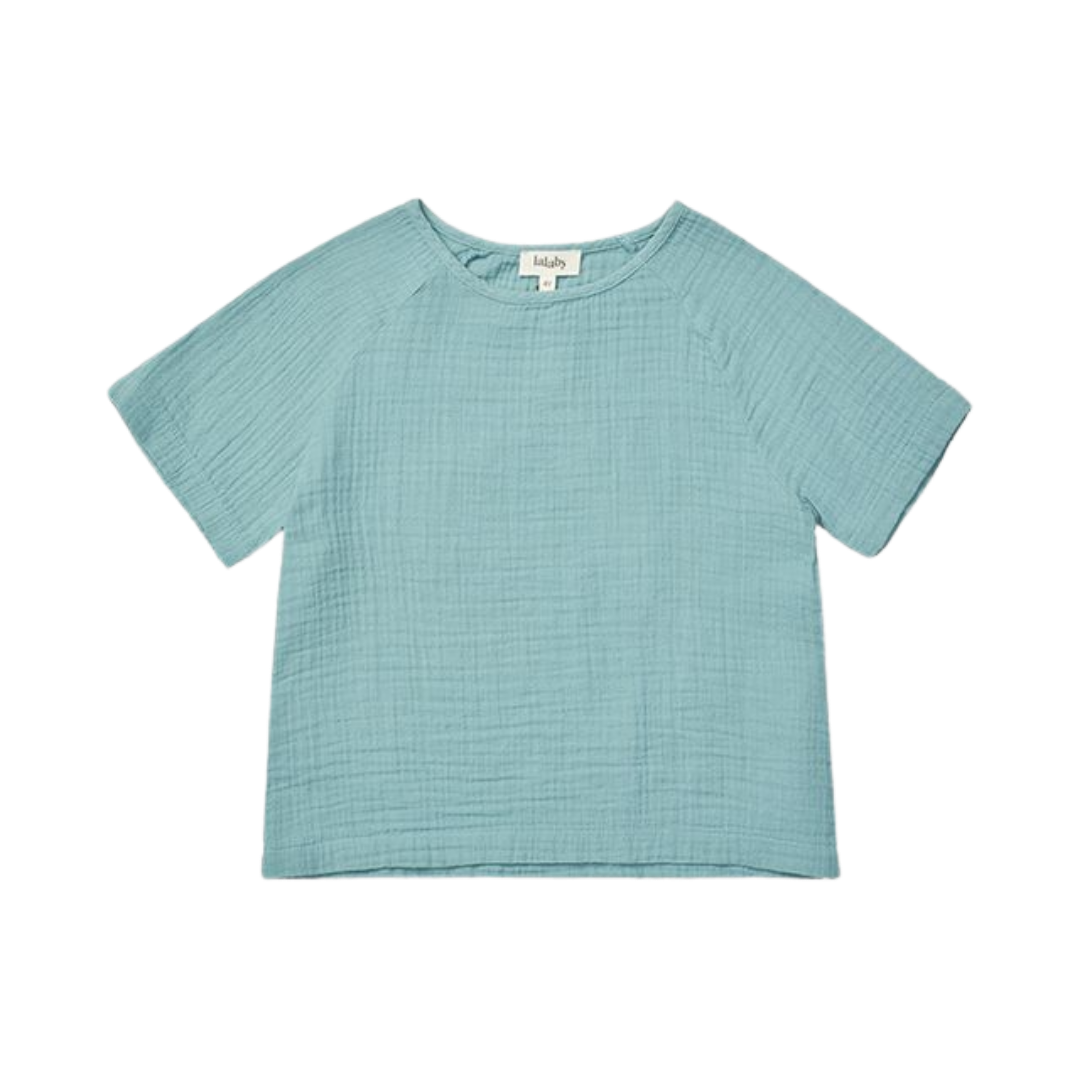 Lalaby katoenen t-shirt Paolo - Pool
