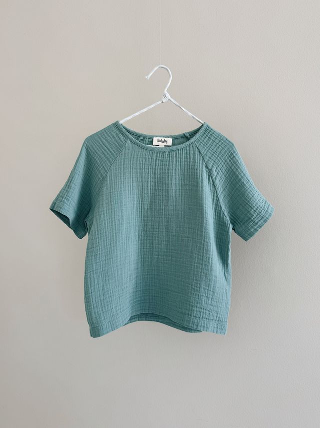 Lalaby katoenen t-shirt Paolo - Pool