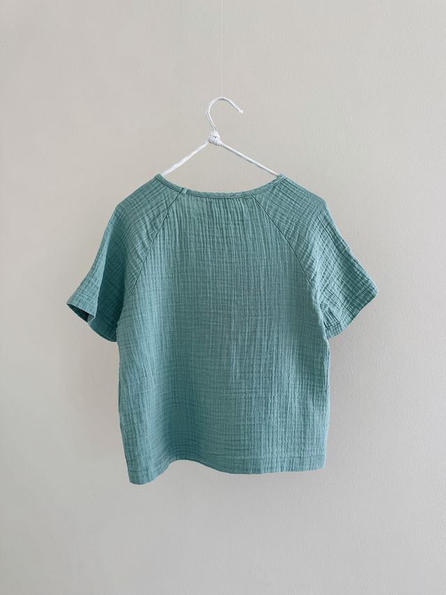 Lalaby katoenen t-shirt Paolo - Pool