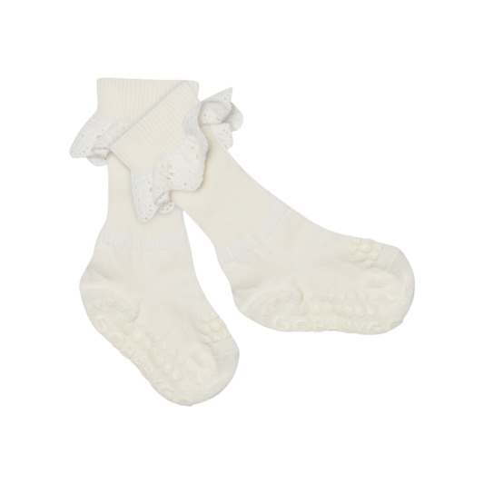 MP Denmark anti-slip lace socks - Snow White