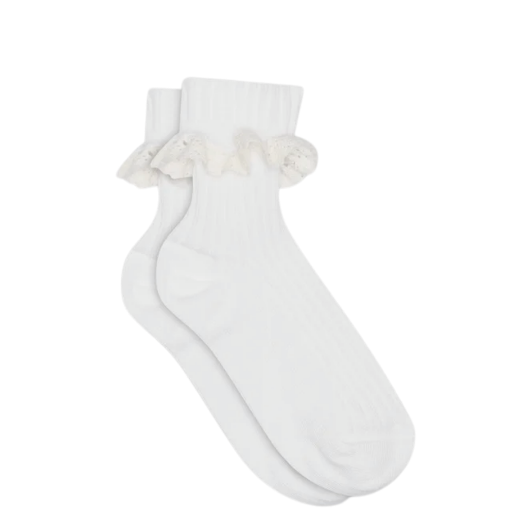 MP Denmark Julia sokjes kant - White