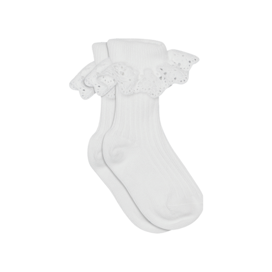MP Denmark Lisa sokjes kant - White