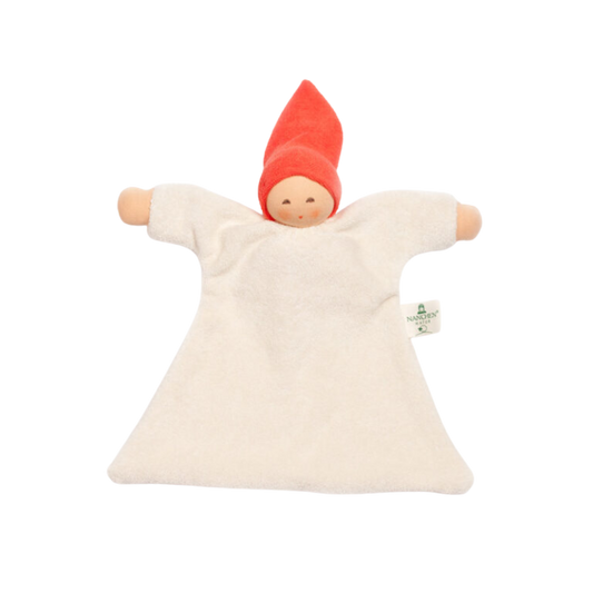 Nänchen Natur cuddle cloth Nuckel – Orangerot