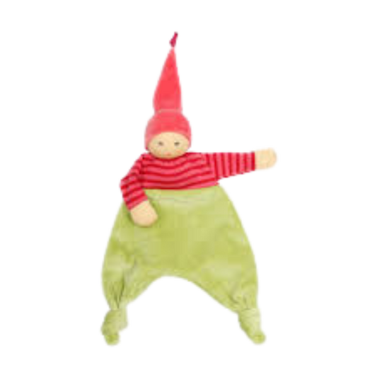 Nänchen Natur knuffeldoekje – Rosa / Grün