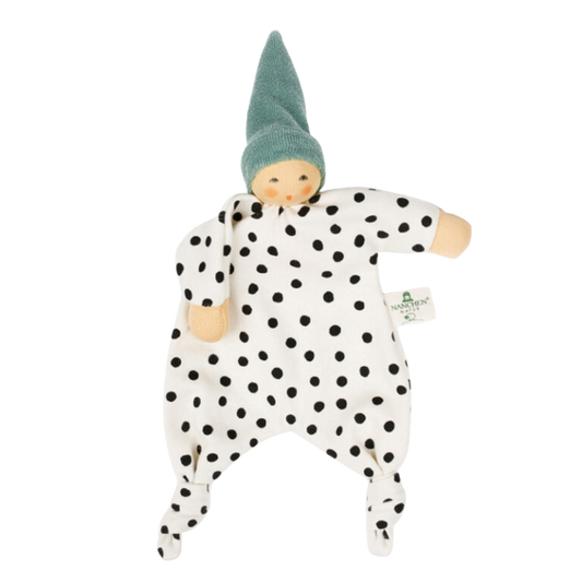 Nänchen Natur cuddle cloth dots – Salbei