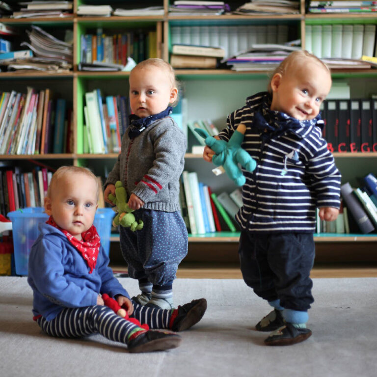 Nänchen Natur knuffelpopje Pimpel - Blau