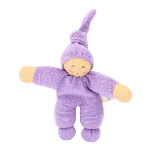 Nänchen Natur knuffelpopje Pimpel - Flieder