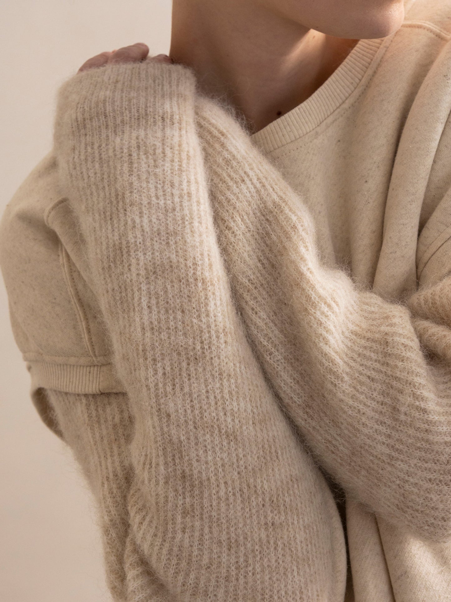 PHAE sleeveless sweater in organic cotton/linen blend for women - Natural