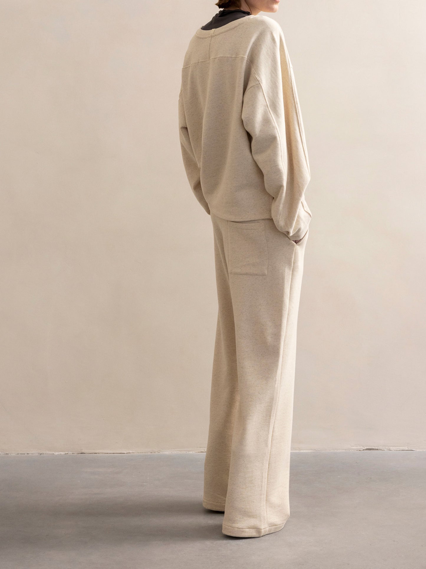 PHAE sweater organic cotton/linen mix women - Natural