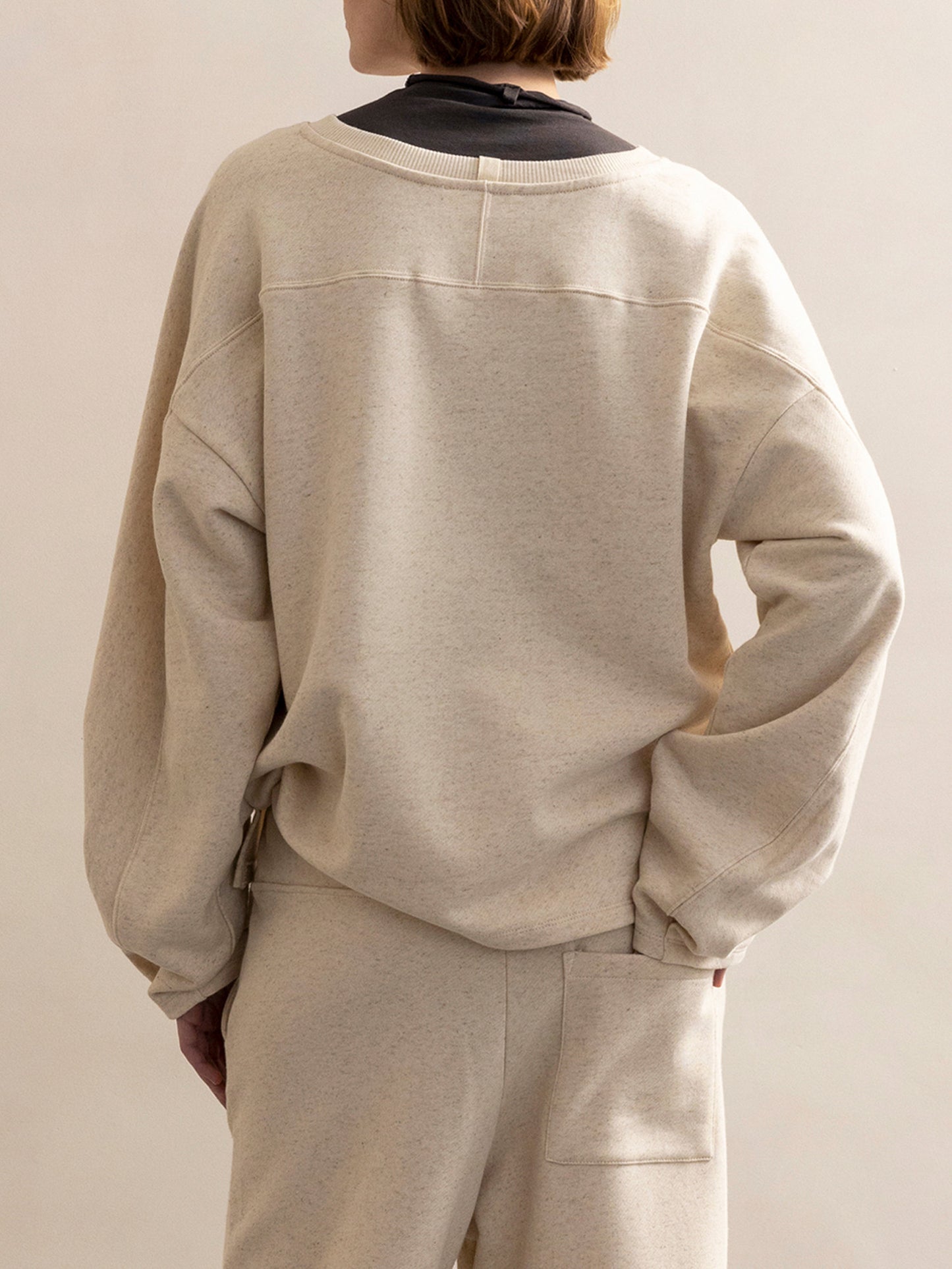 PHAE sweater organic cotton/linen mix women - Natural