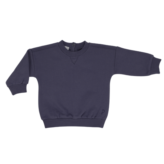 Phil & Phae chunky baby sweater bio katoen - Dusk Blue