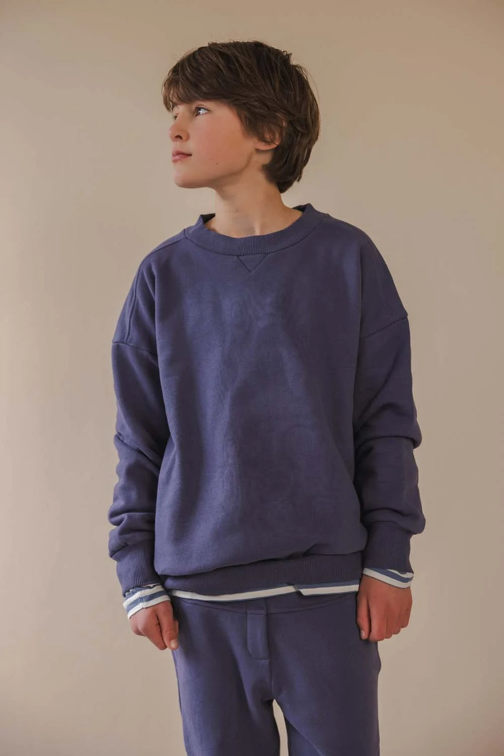 Phil & Phae chunky sweater bio katoen - Dusk Blue