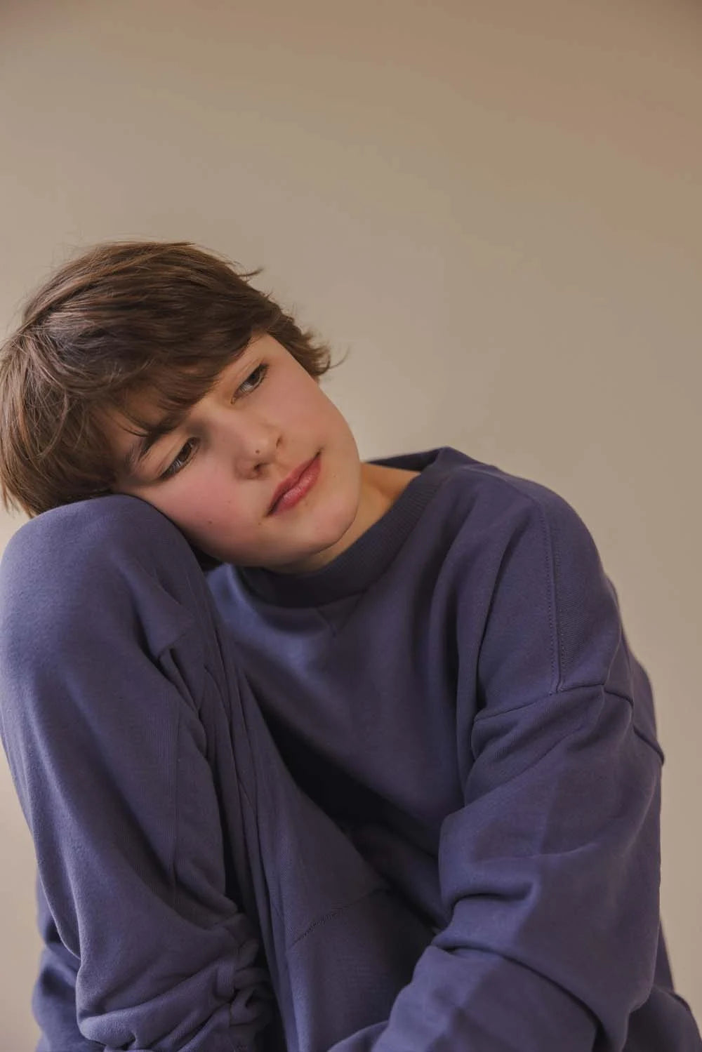 Phil & Phae chunky sweater bio katoen - Dusk Blue