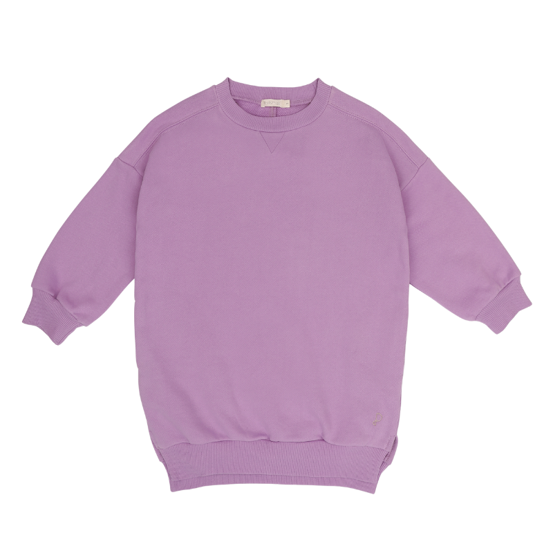 Phil & Phae chunky sweaterdress bio katoen - Bright lilac