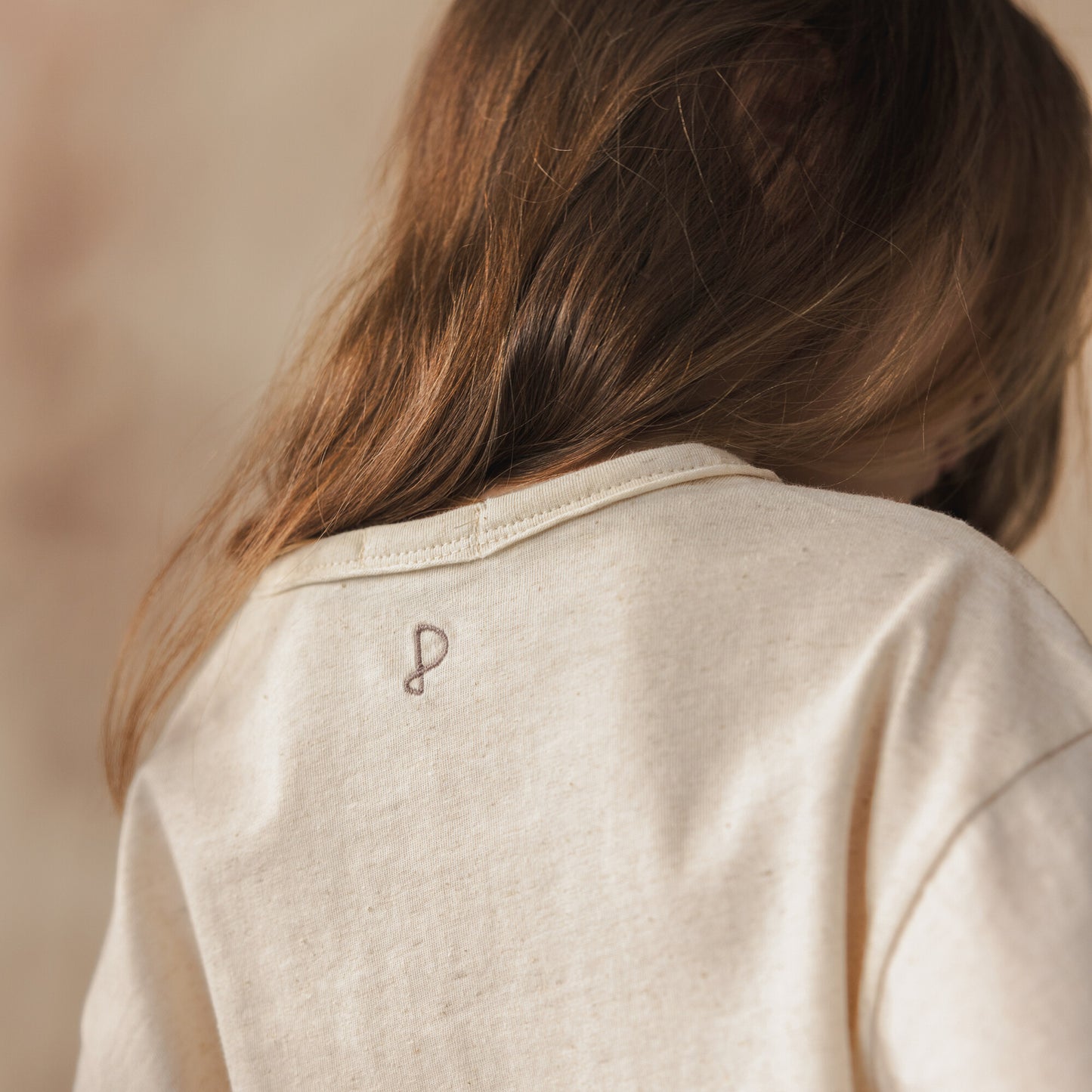 Phil & Phae oversized longsleeve tee linnenmix - Naturel