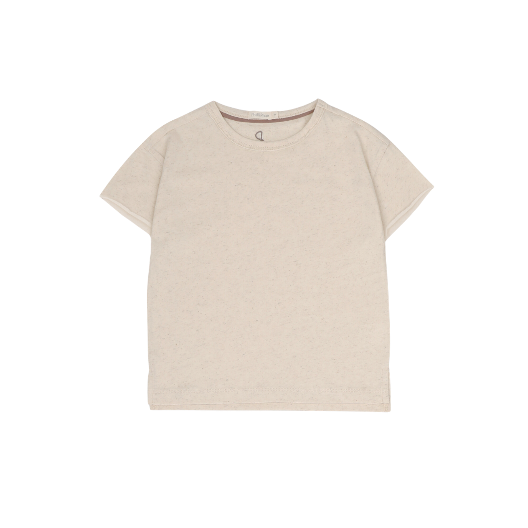 Phil & Phae oversized tee linen mix - Natural