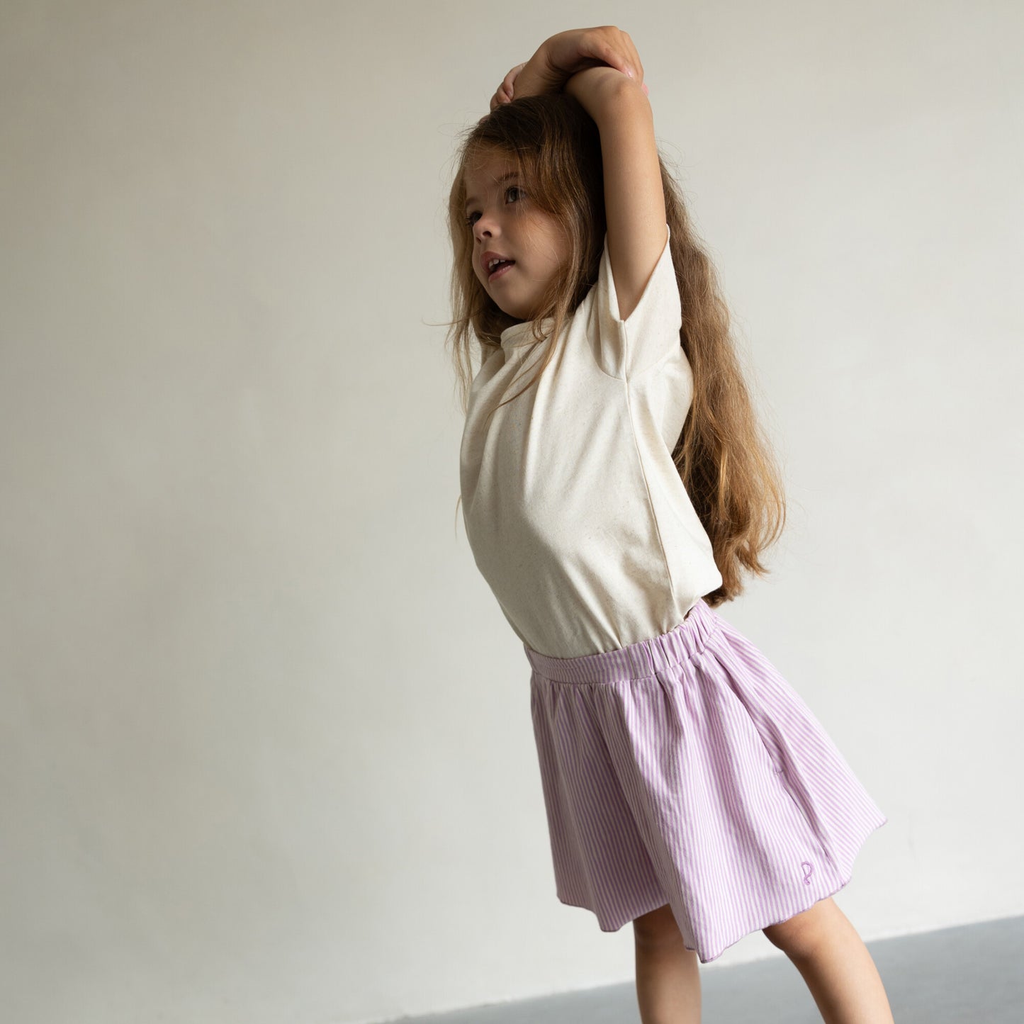 Phil & Phae oversized tee linen mix - Natural