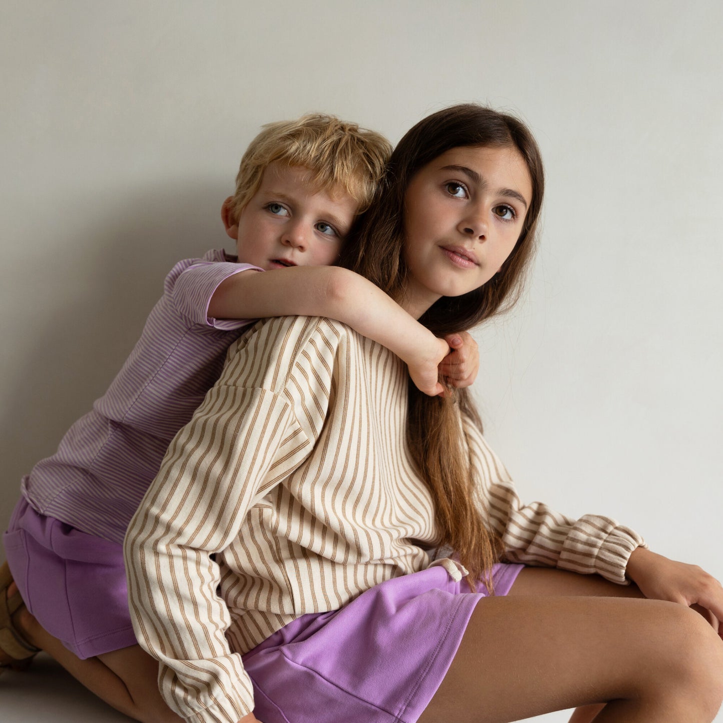 Phil & Phae sweat beach shorts - Bright lilac