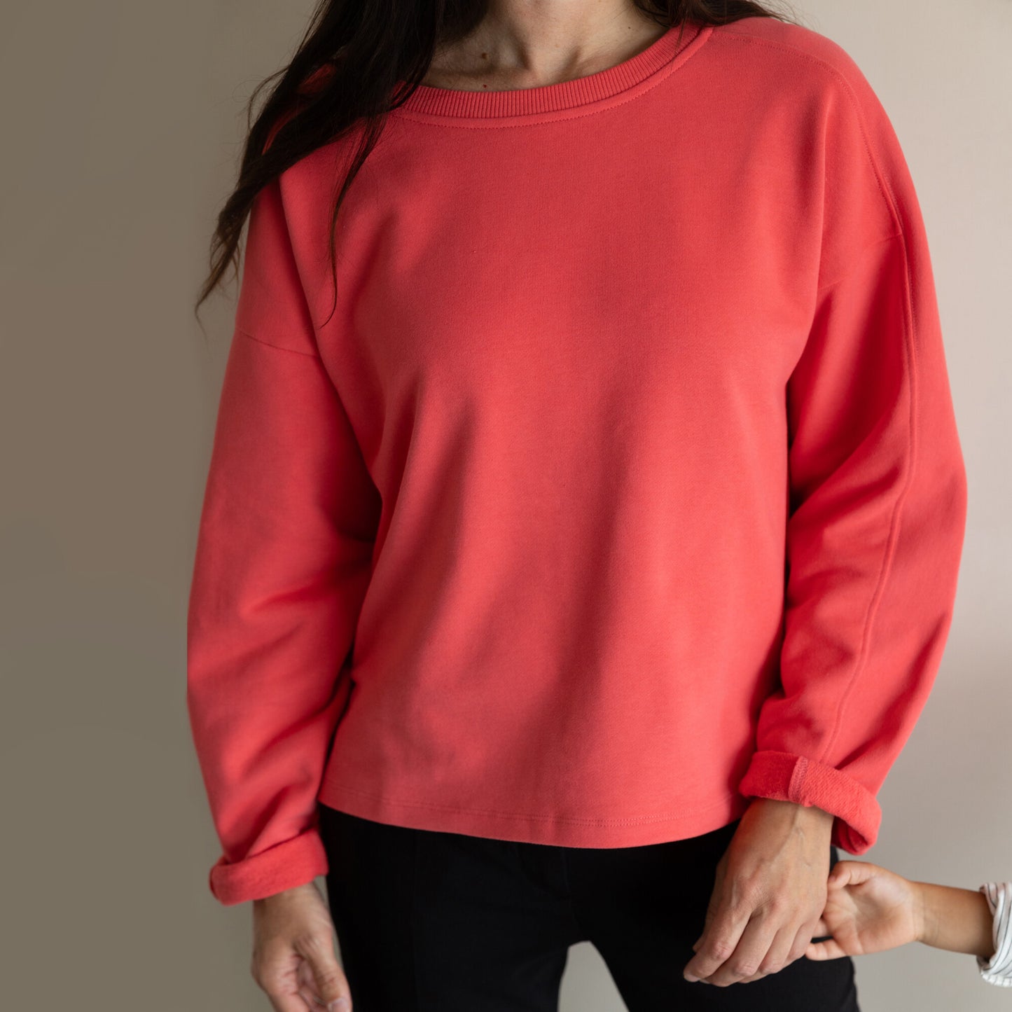 Phil & Phae women's loose sweater - Coral