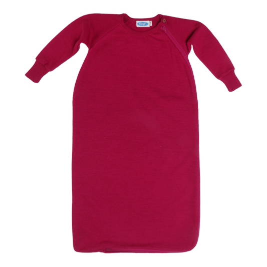 Reiff wol/zijde slaapzak met mouwen - Berry