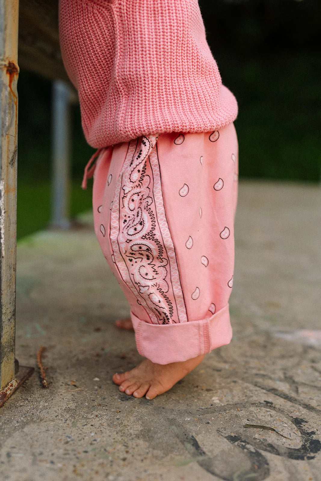 Rory George katoenen bandana broekje - Pink