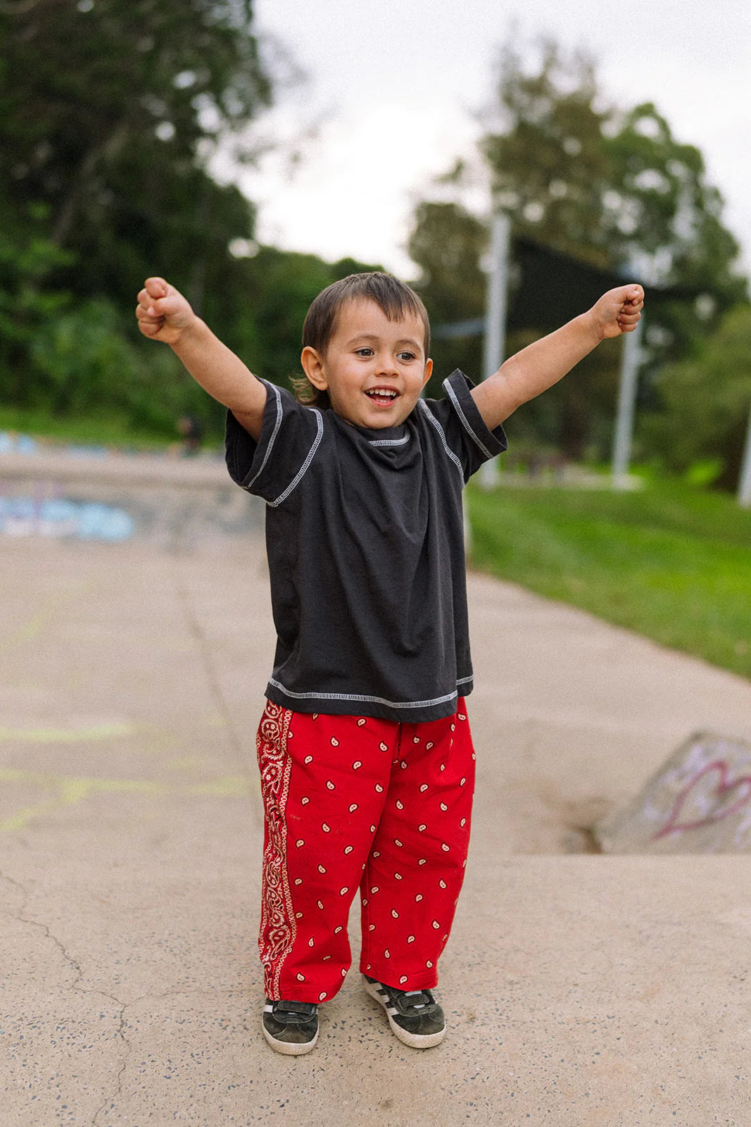 Rory George Cotton Bandana Pants - Red