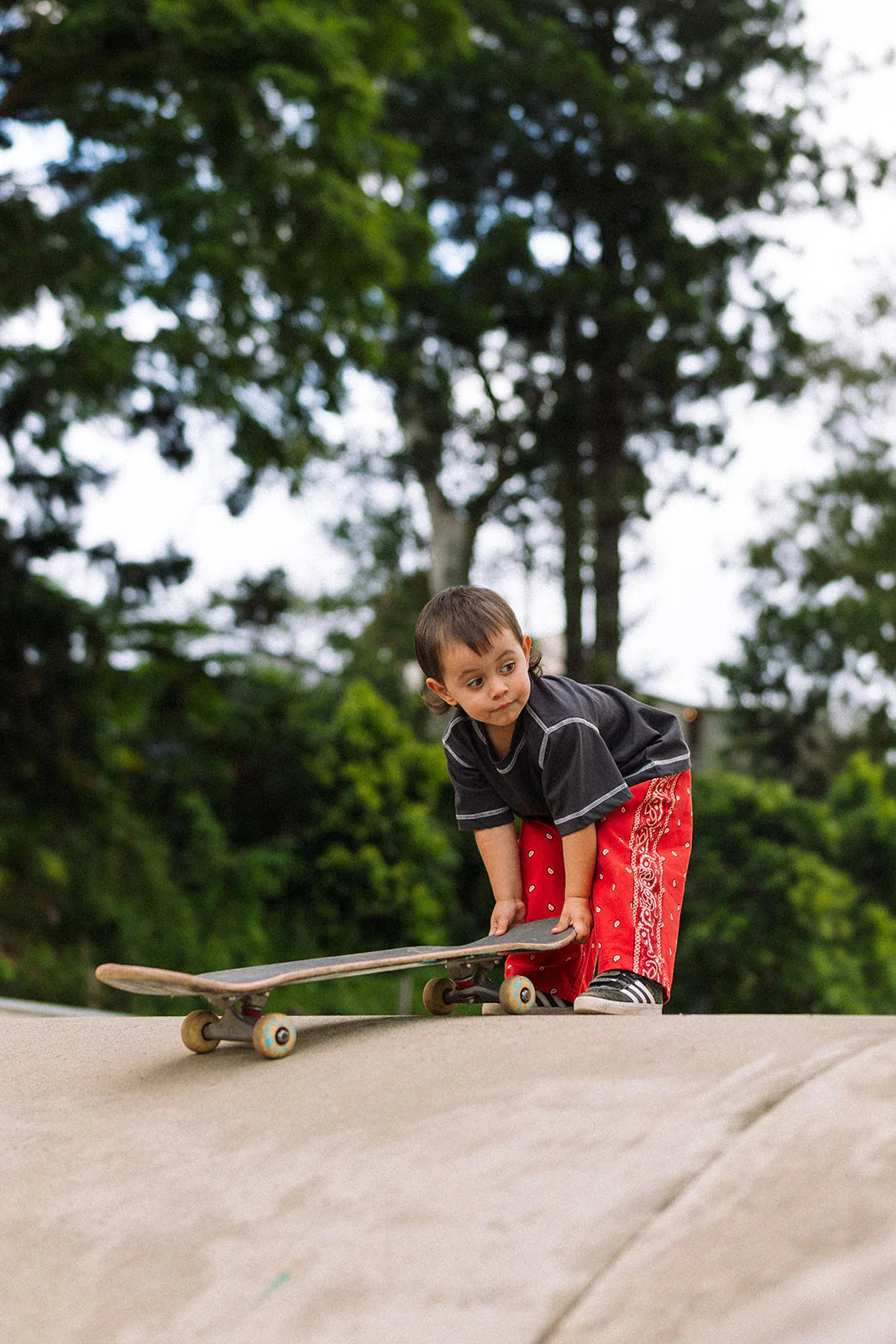 Rory George Cotton Bandana Pants - Red