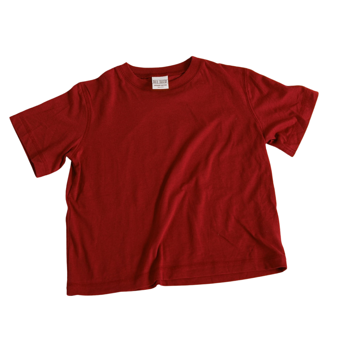 Rory George crew tee - Deep red