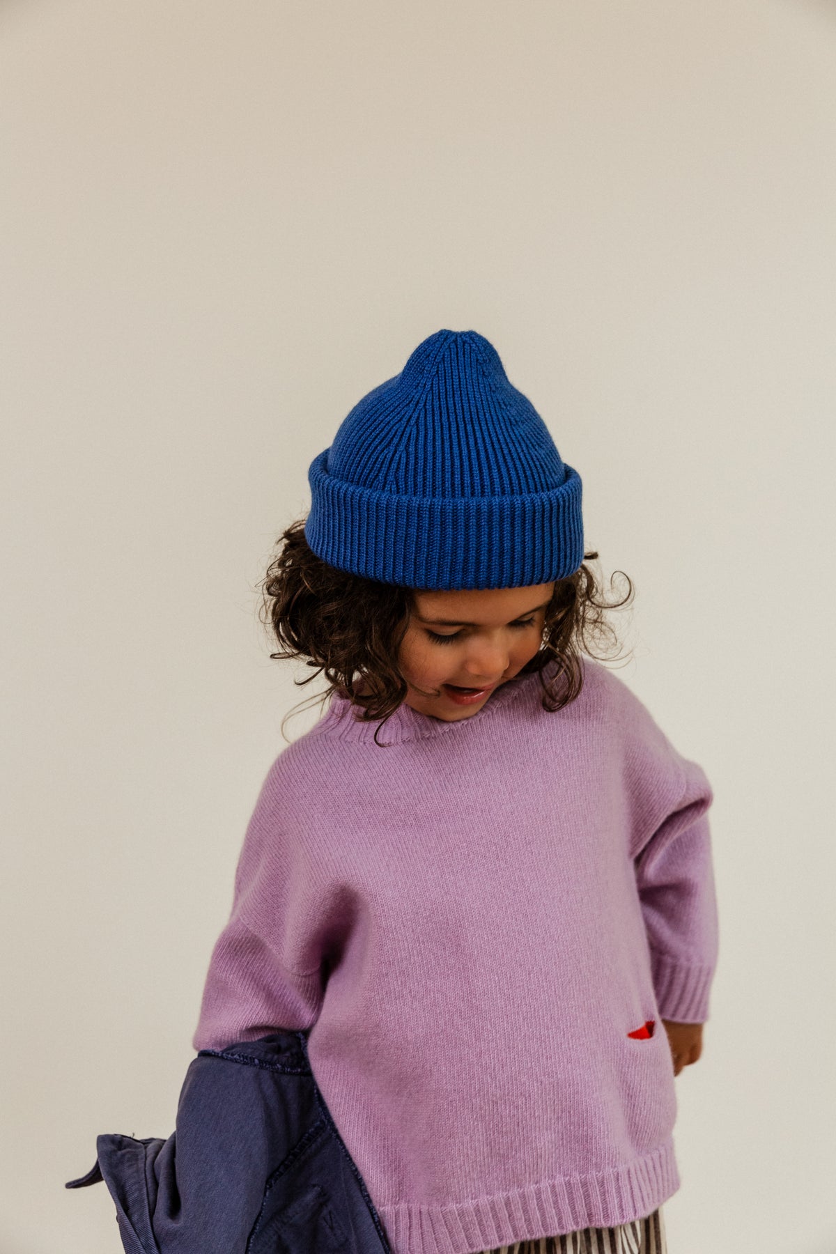 Hvid sweater Kasper - Petal
