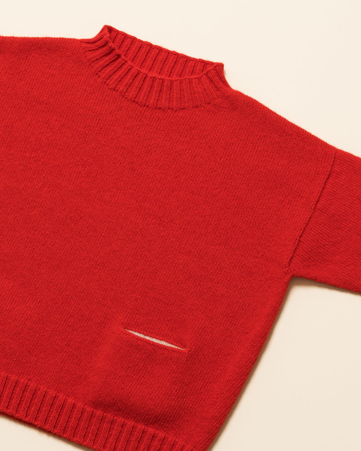 Hvid sweater Kasper - Poppy Red